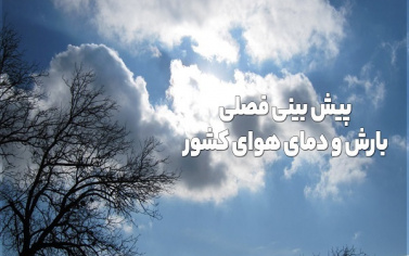 پیش بینی فصلی بارش و دمای هوای کشور تا آبان ماه سال ۱۴۰۴ اعلام شد