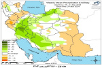 تحلیل پیش بینی هفتگی بارش کشور بر مبنای نقشه های احتمالاتی از ۶ فروردین ماه تا ۱۶ اردیبهشت ماه سال ۱۴۰۳